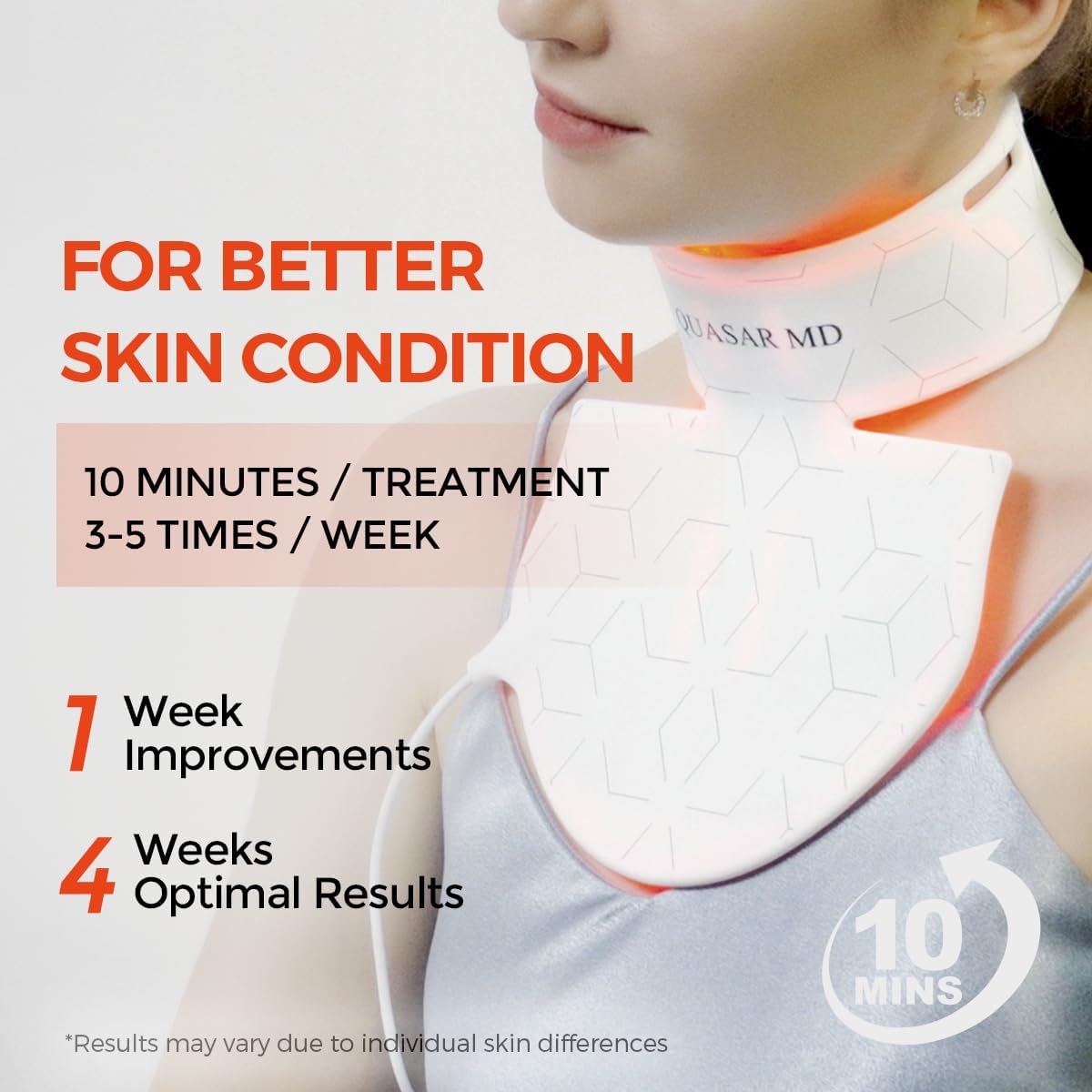 QuasarMD Red Light Therapy for Neck-Neck & Décolleté